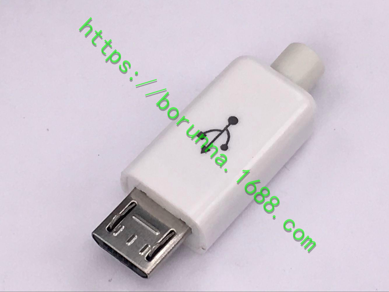 (10套装)安卓扁口迈克白色 USB插头 MK5P公头 MICRO 5P公头-阿里巴巴