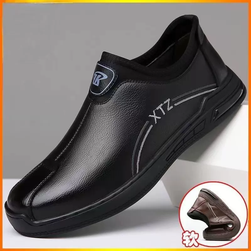 Трансграничная оптовая кожаная обувь мужской 2025 новый весенний бизнес повседневный комфорт
