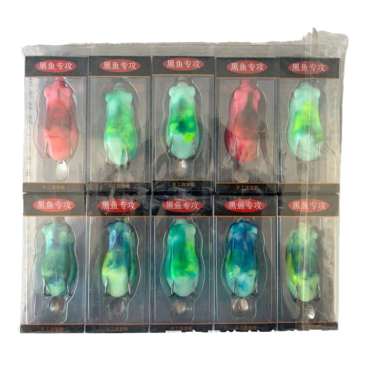 Luya cebo falso rodando cola de cebo suave rodando cola gusanos cabeza de plomo gancho de cebo combinación gusano suave Luya cebo traje de pescado mandarín bajo boca