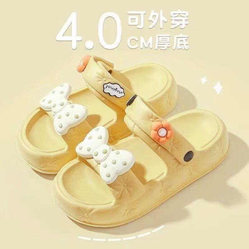 女性の夏の屋外スリッパかわいい漫画 DIY 屋内ホーム平行棒スリッパ|undefined