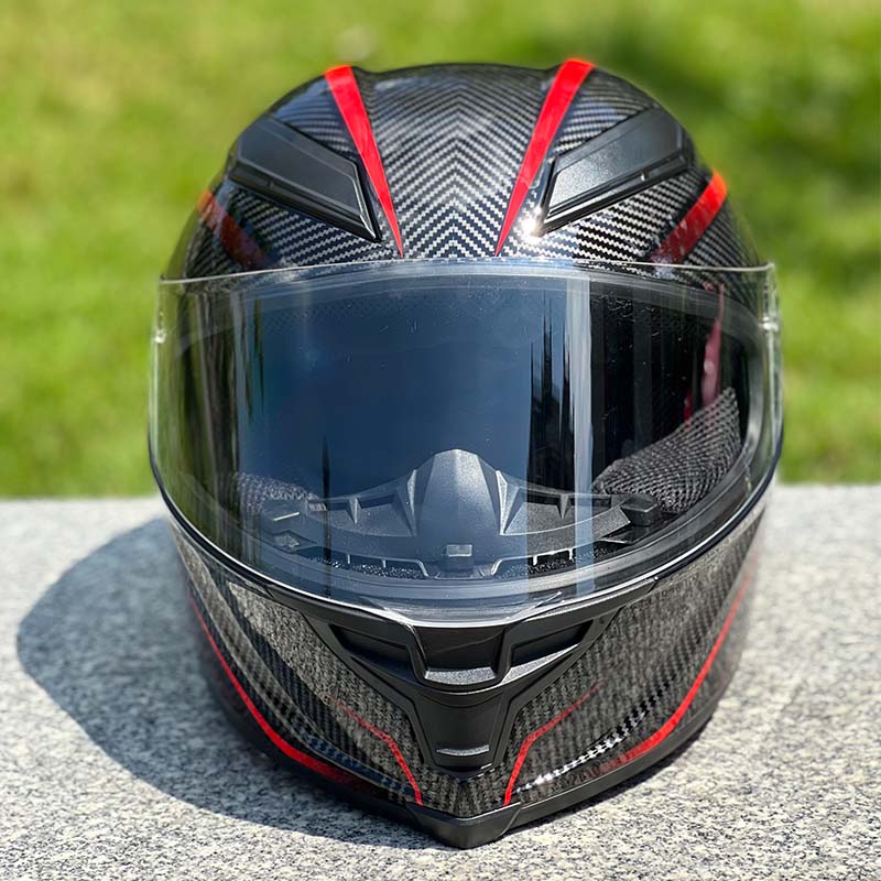 Motorcycle Helmet Personalized Snow House Style with Extended Spoiler