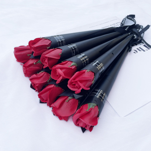 Women's Day Gift Wholesale Simulation Rose Soap Flower Carnation Opening Event Promotion Street Sweeping Promotion