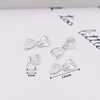 Plating 18K real gold with hanging melon seeds buckle clip clip half -hole pearl pendant buckle DIY jewelry accessories