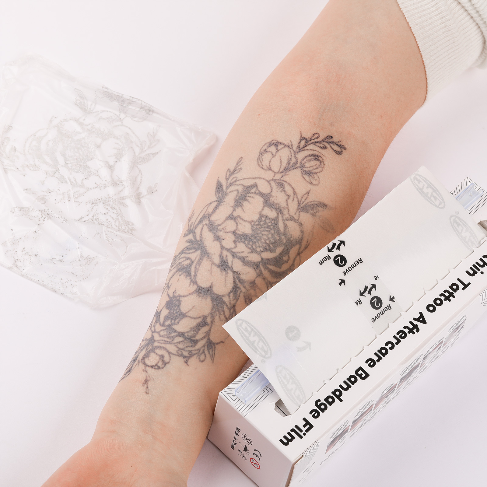 película protectora de tatuajes de dragón bordado película de reparación de tatuajes permeable a prueba de cicatrices impermeable a prueba de polvo protector de tatuajes PU película equipo de tatuajes