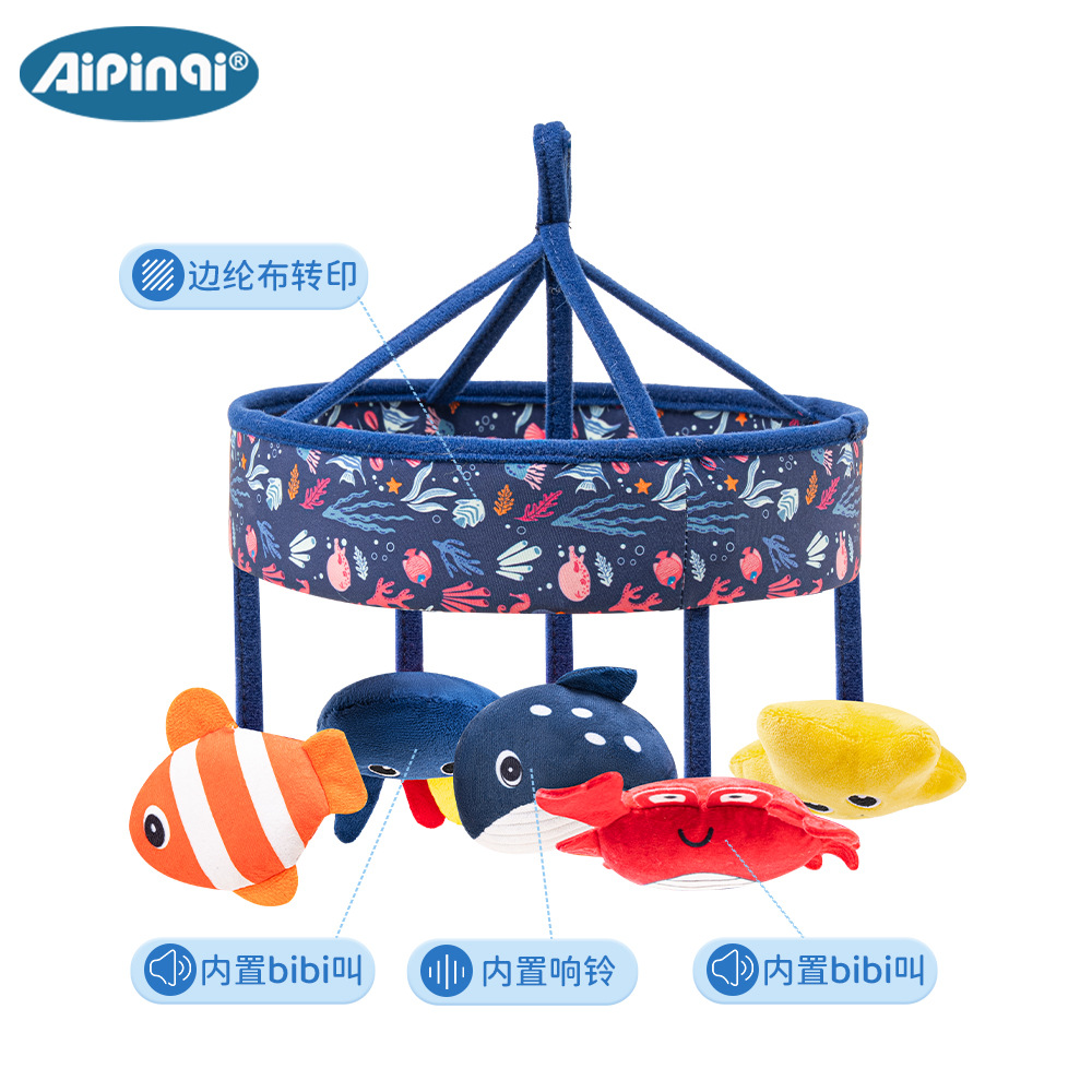 Juguetes para bebés Aipinqi mar campana de cama caja de sonido colgante campana coche colgante juguetes tranquilizadores colgantes