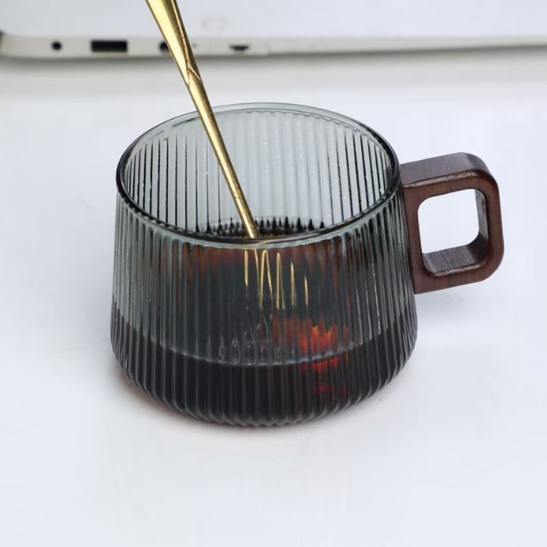 Taza de Té de Vidrio de Borosilicato Alto, Resistente a Altas Temperaturas, para Oficina
