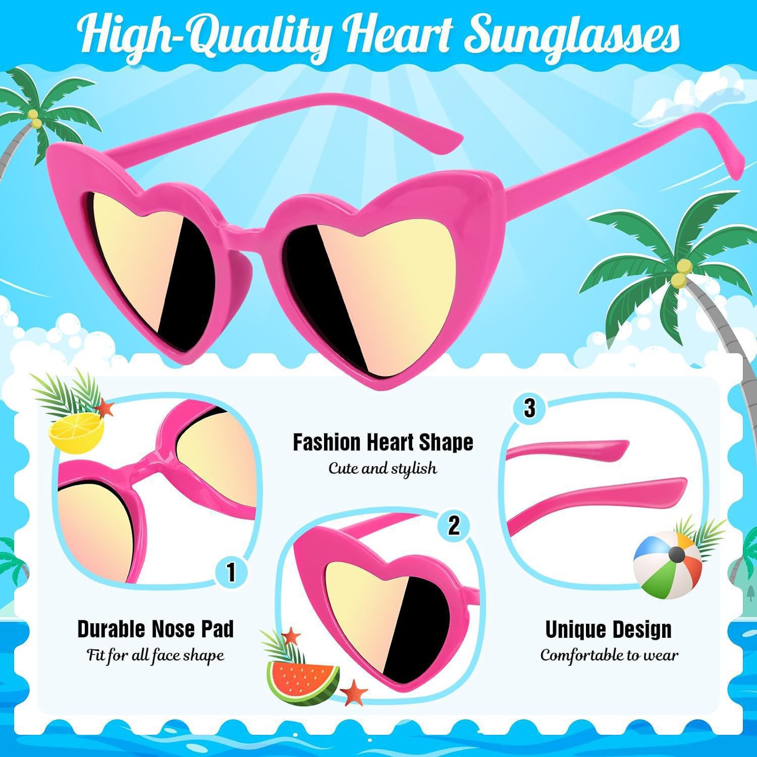 Children Unisex Gender Cute Beach Solid Color PC UV400 Protection Square Full Frame Kids Sunglasses
