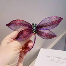 新款爆款铜丝编织蜻蜓别针配饰高级感胸针复古配大衣精致时尚胸花