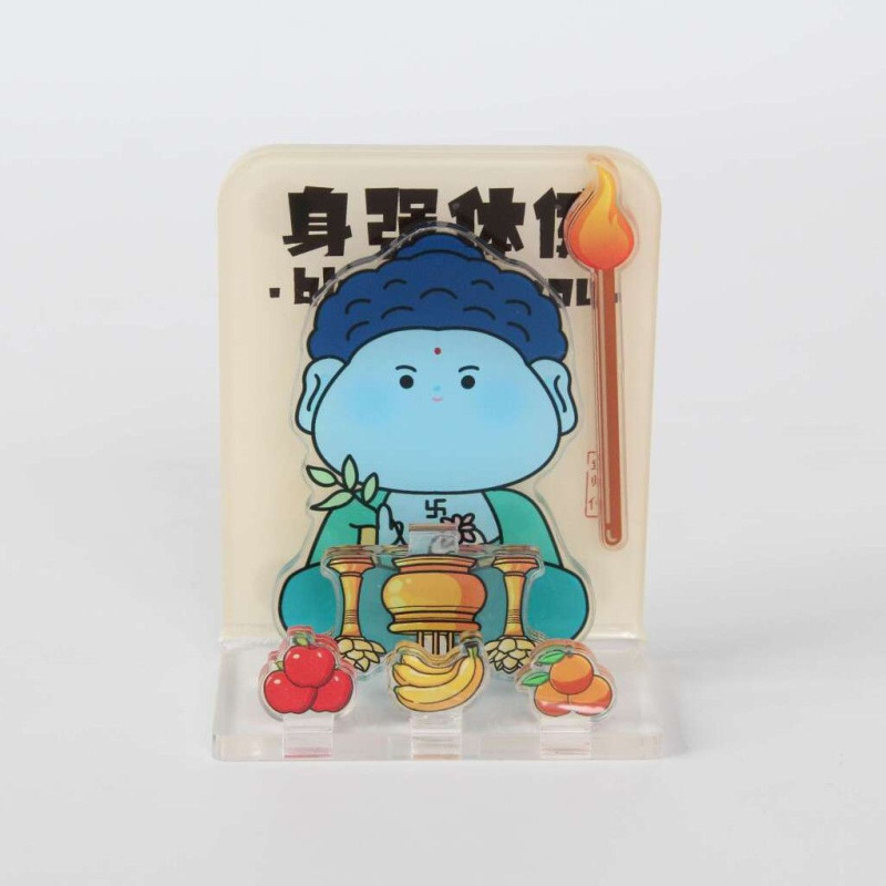 如来唐僧祈愿亮灯立牌冰箱贴财神爷摆件工位情绪稳定神器桌面立牌|undefined