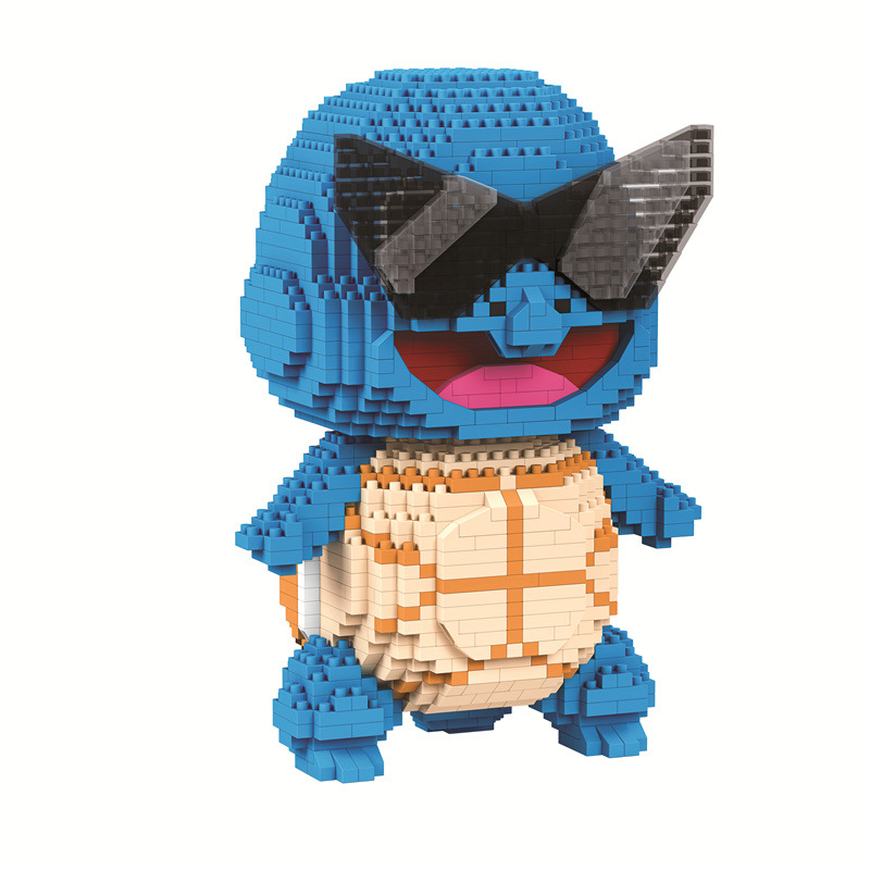 Lebaiyu 7081A miniatura pequeña partícula bloques de construcción de juguete micro partícula anime Montaje e inserción 7195A-7198A