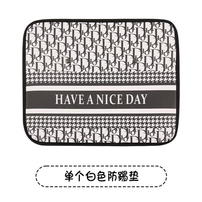 Car Anti-Kick Pad, Kidsren's Seat Back Anti-Kick Pad, Small Fragrant Camellia Rear Seat Anti-Fouling Pad, Anti-Kick and Anti-Scratch Pad (Chair back anti-kick pad) - d-presbyopia-anti-kick-pad-short-style