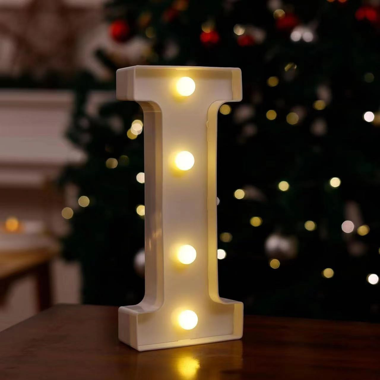 Lámpara LED de Letras y Números de PVC Decorativa para Fiestas y Bodas image 13