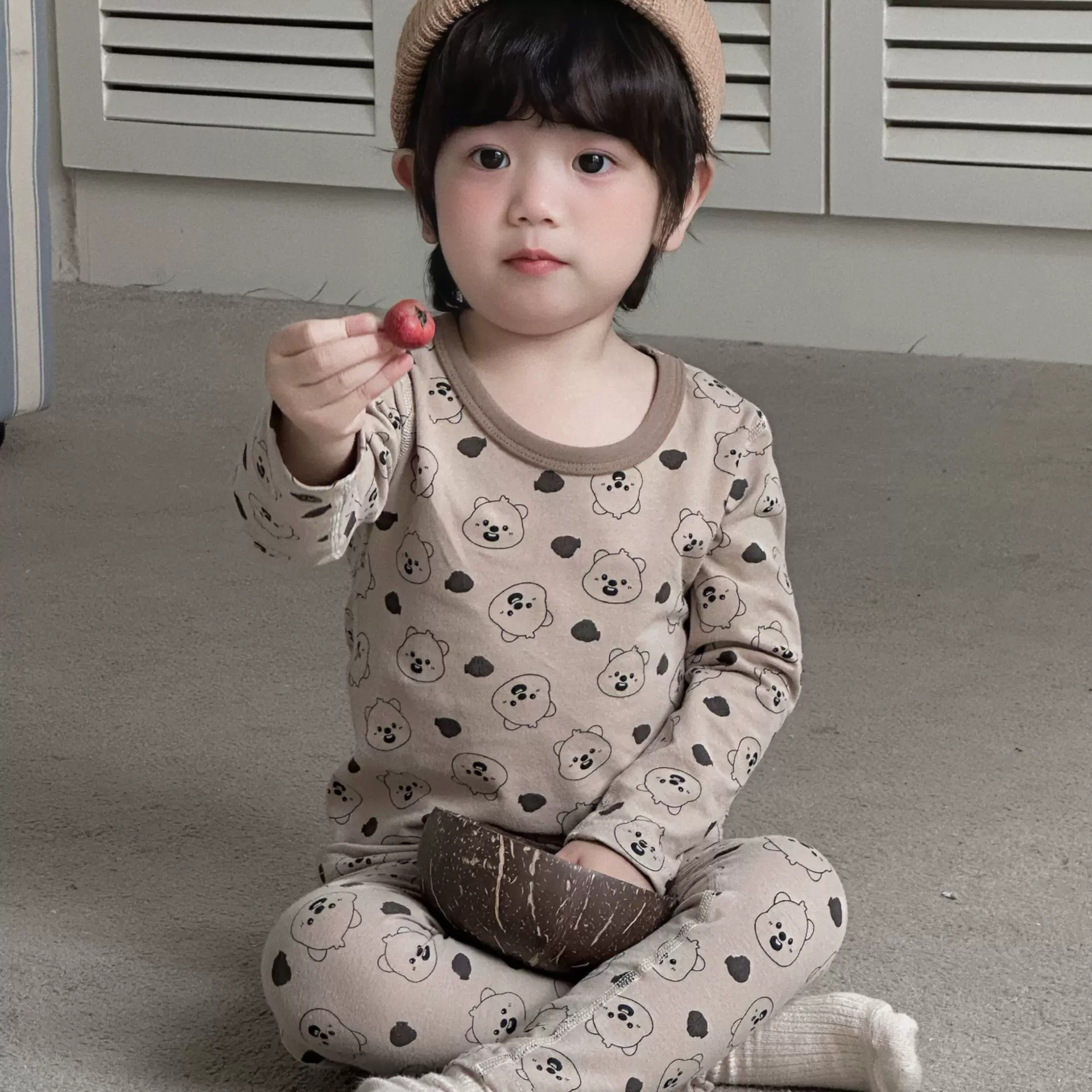 2025秋季a类男女童秋衣秋裤儿童纯棉内衣家居服莱卡棉家居服套装