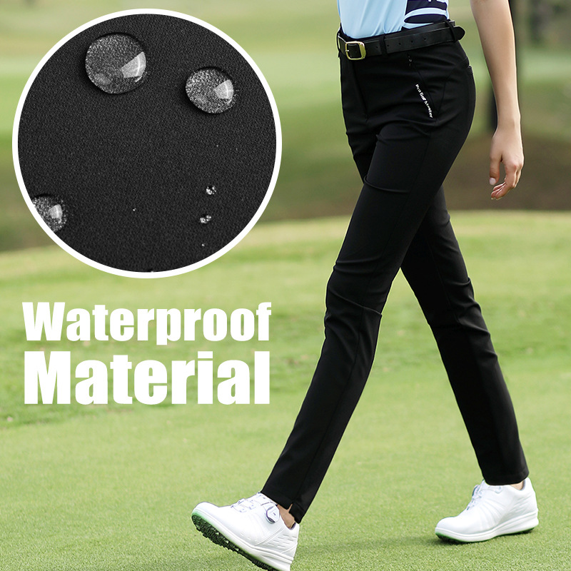 Quần golf nữ PGM dài, co giãn cao, chống thấm nước, dáng ôm thể thao — KUZ127-Xanh Navy [Dày dặn cho mùa Thu Đông]