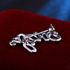 Fashionable brooch with letters for beloved, pin, jacket lapel pin, accessory, wholesale