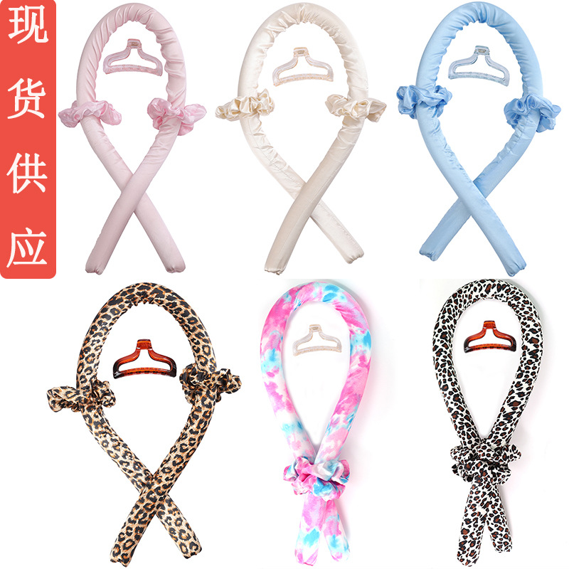 Amazon Bestselling Lazy No Heat Curling Iron Sleep Curling Wavy Hair Ring Set Sponge Foam Curling Wand