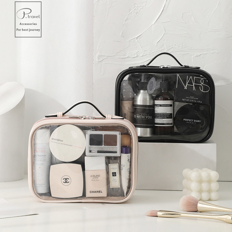 Bolsa de cosméticos de gran capacidad para mujeres 2023 nueva bolsa de lavado impermeable portátil partición cosmética bolsa de almacenamiento traje de viaje