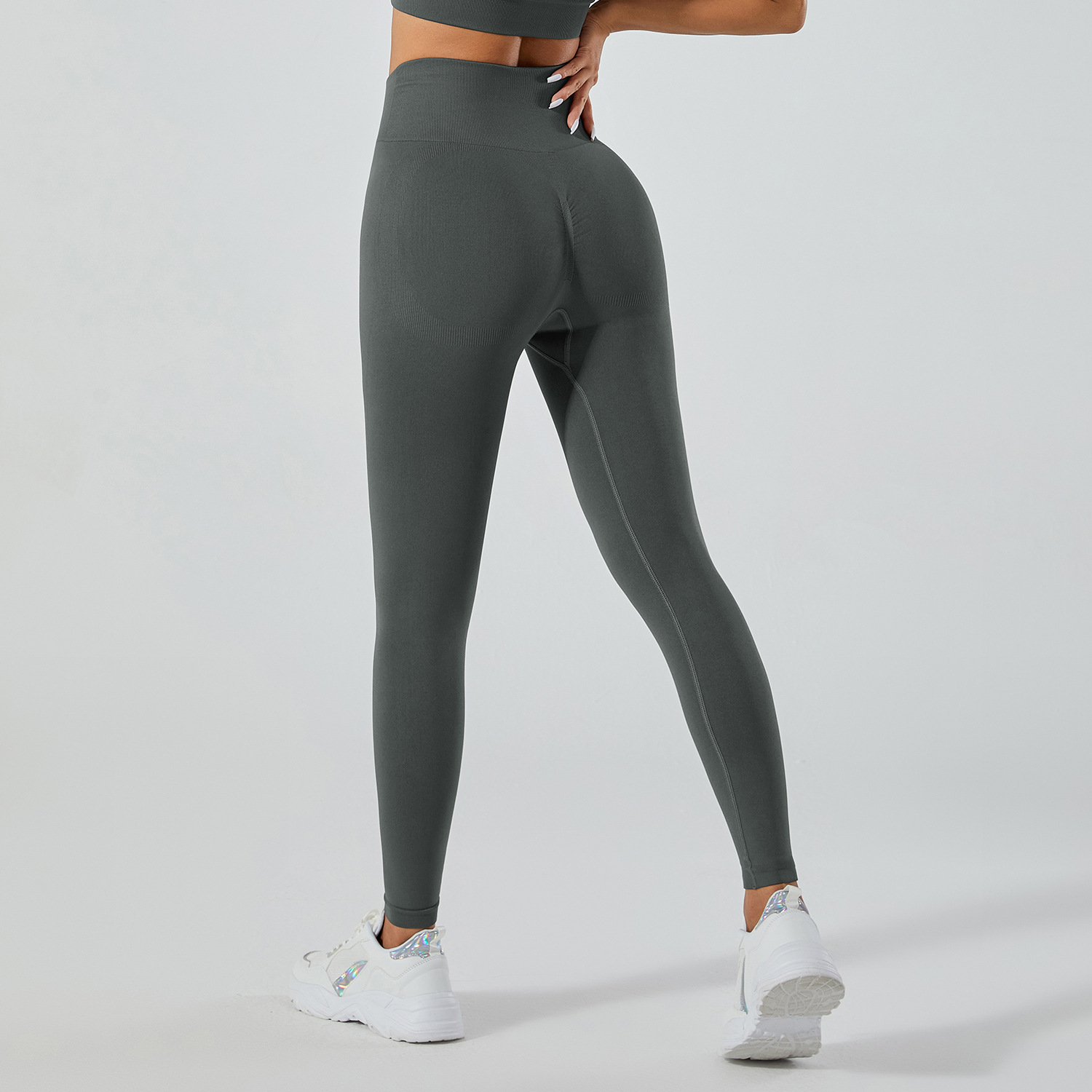 Sin vergüenza línea pantalones de yoga Levantamiento de cadera de cintura alta de mujer melocotón Medias elásticas de cadera Pantalones deportivos correr pantalones de fitness Pantalones