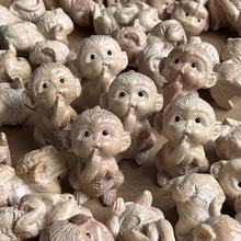 批发木质桃木卡通动漫生肖景区玩具纪念品木雕十二生肖工艺品摆件