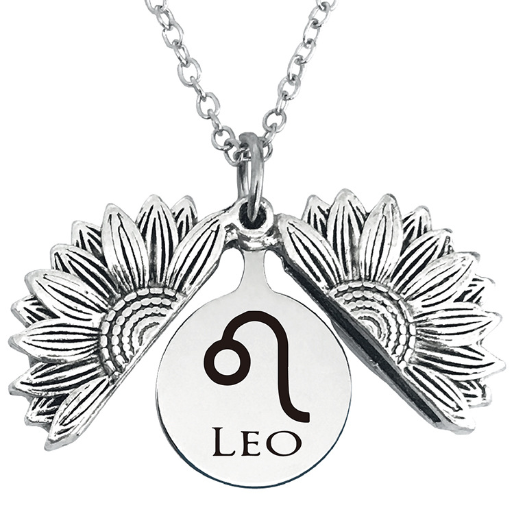 太阳花项链 银色 狮子座 750