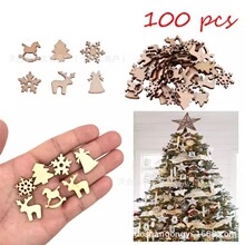ʥ����ͨѩ��ľƬ ʥ���� ʥ��ľ�� ¹ DIY�ֹ����100PCS/������