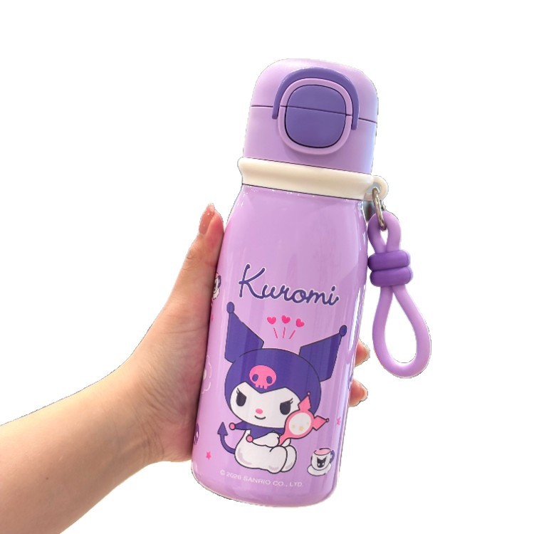 Sanrio tazas de agua de doble bebida, tazas de paja para niños, 316 tazas de acero inoxidable, tazas de agua fría, tazas de alto valor nominal