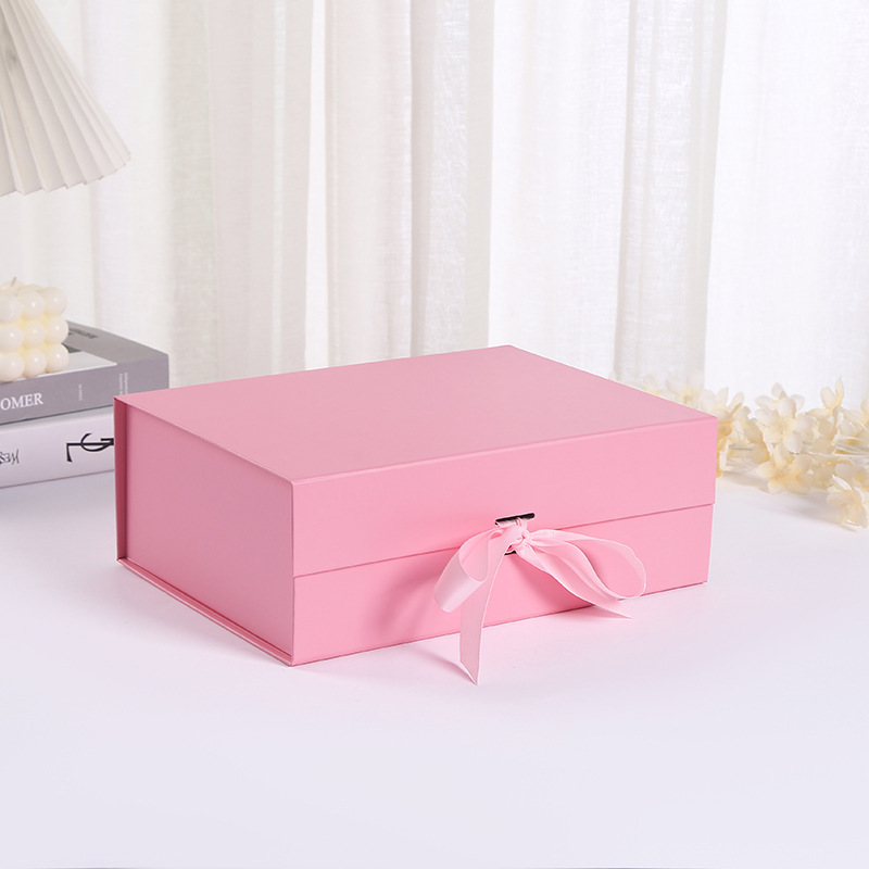 Comercio exterior una pieza plegable caja de regalo caja de regalo acompañante caja de regalo de embalaje del día de San Valentín caja de regalo al por mayor