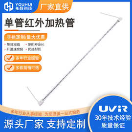 SHC100523 高质量透明石英玻璃加热灯管 红外线卤素短波加热灯