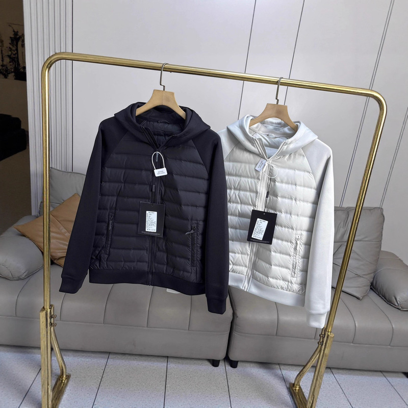 Di+Cabinet 3000+90 White Duck down Autumn and Winter Men's Hooded down Jacket Jacket Splicing Casual Simple and Light Style Di+Cabinet 3000+90 White Duck down Autumn and Winter Men's Hooded down Jacket Jacket Splicing Casual Simple and Light Style