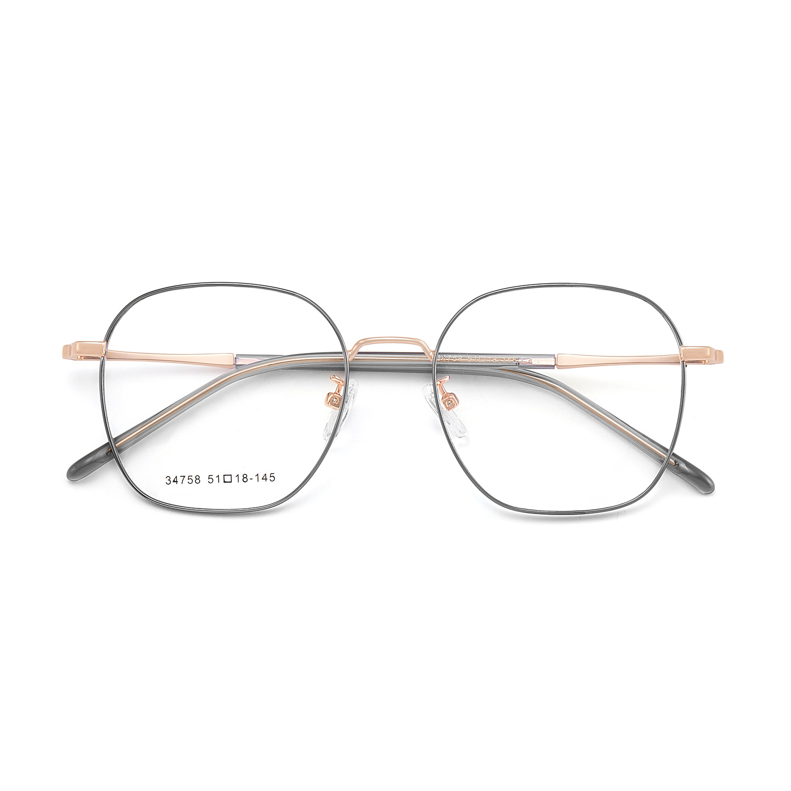 Espejo de belleza de alta calidad aleación retrógrada marco de gafas multilaterales flexibles y elásticas cubierta de pies largos se puede combinar con espejo Danyang lote