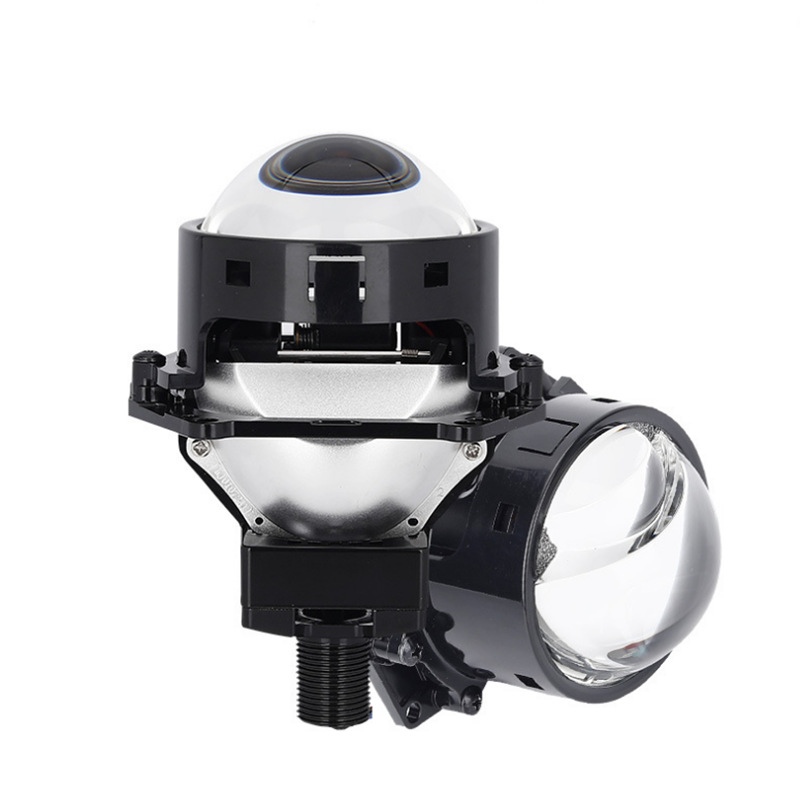 TS2 inteligente de 3 pulgadas LED doble lente de luz doble copa de lámpara de automóvil cerca y lejos modelo de automóvil universal 65W