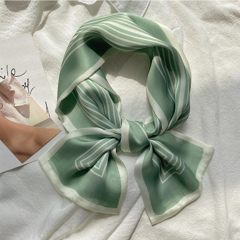 110 * 13cm new geometric women's rectangular spring and summer versatile professional decorative striped scarf headband_voghion.com