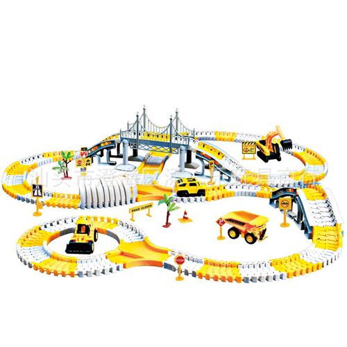 Electric track toy for children, transformable assembly electric track vehicle, miniature electric train, kiosk toy for wholesale