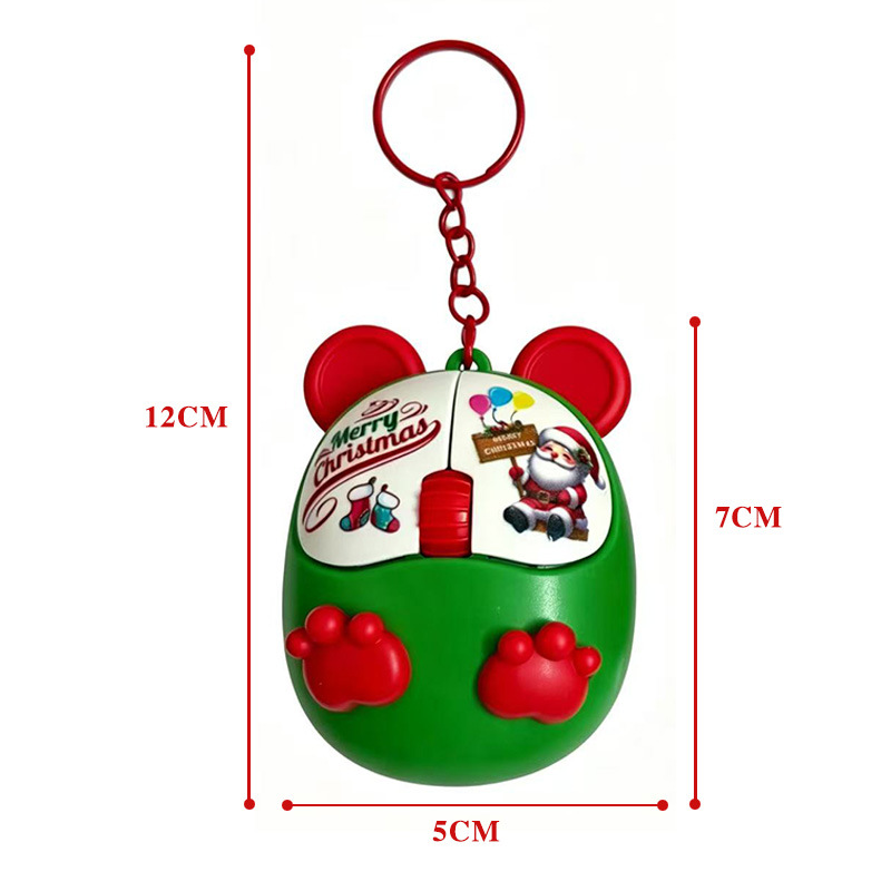 Navidad descompresión sonora botones del ratón juguetes puzzle puzzle puzzle puzzle niños pequeños regalos de descompresión colgante creativo lote image 8