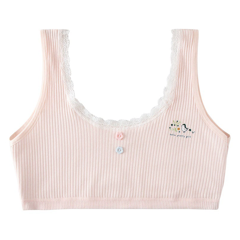 Студенческое нижнее белье для девочек среднего и большого возраста 10-12-15 лет младшая школа жилет для девочек тонкий бюстгальтер