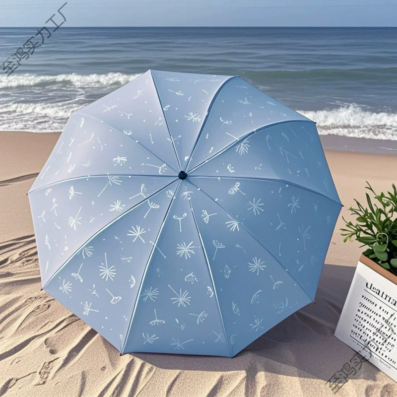 Новая акция! Двойной большой зонт с десятью косточками, виниловый солнцезащитный зонт, анти-УФ-защита, зонт от дождя или солнца, солнцезащитный козырек