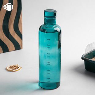 Sting Time Scale Glass Cup Casual Style Simple Drinking Cup High Temperature Resistant Tea Cup Large Capacity Yuan Luo
