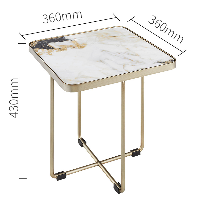 중형사이드테이블/백옥/길이 36*가로 36*높이 43cm