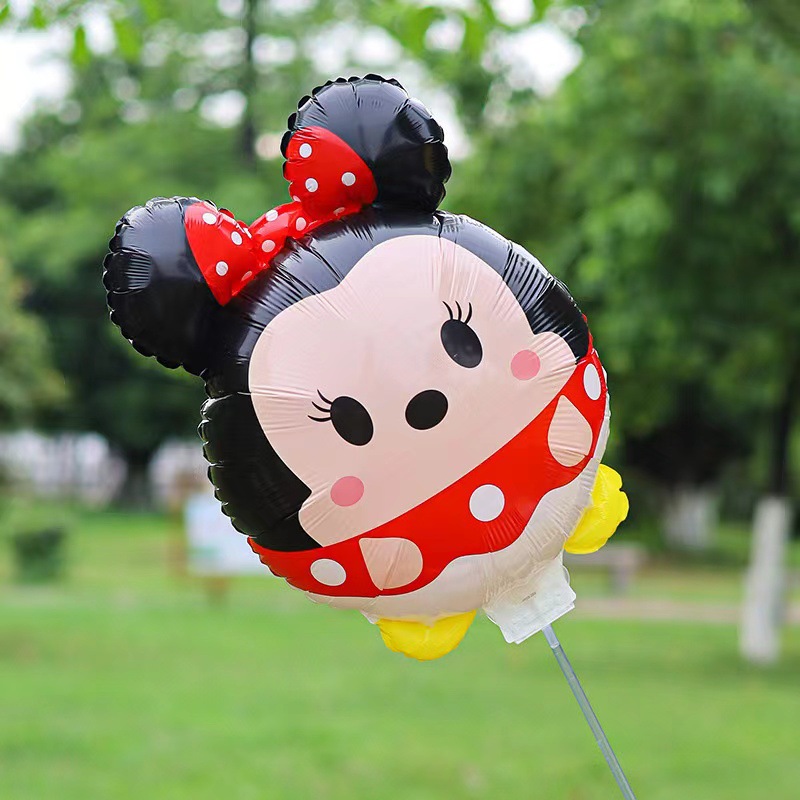 Inscripción Día del Niño Clip Globo Palo de mano Gran variedad de linda película de aluminio globo de dibujos animados empuje al por mayor