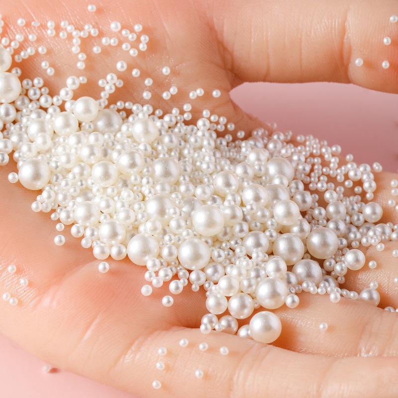 Cross-Border Pearl Baroque Resin Manicure Diamond Beige Original Design Loose Beads Full Round Non-Porous Pearl 3D Highlight Cross-Border Pearl Baroque Resin Manicure Diamond Beige Original Design Loose Beads Full Round Non-Porous Pearl 3D Highlight