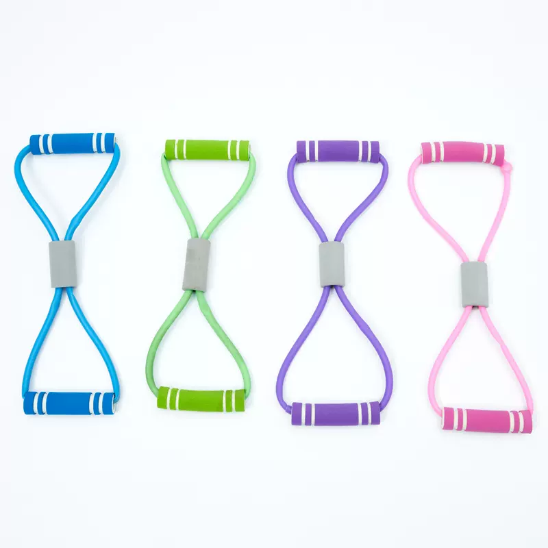 8字拉力器 美背瑜伽训练器材弹力管扩胸拉力带 女背健身 八字绳