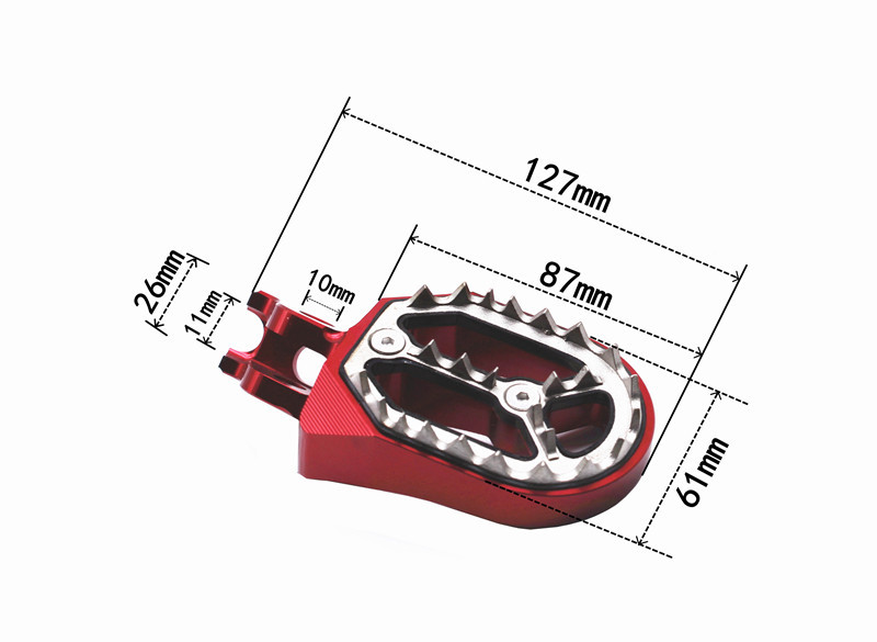 Off-road motorcycle modified CNC pedal cast steel aluminum alloy parts pedal for CRF250L/CRF300L