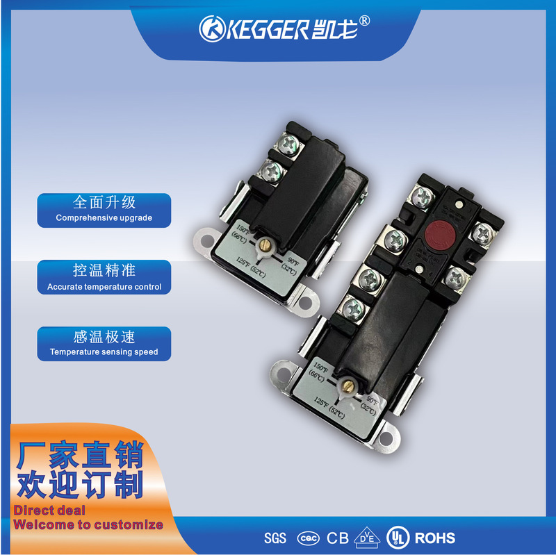 Combined three-speed temperature control temperature limiter electric water heater sudden jump knob temperature control switch resettable factory direct sales