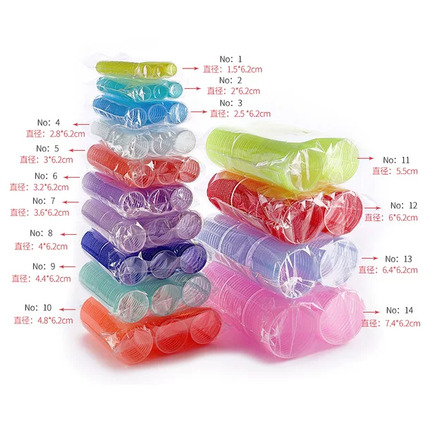 Amazon eight-character bangs curling roller Velcro self-adhesive hair roll DIY long wave pear flower curling tools