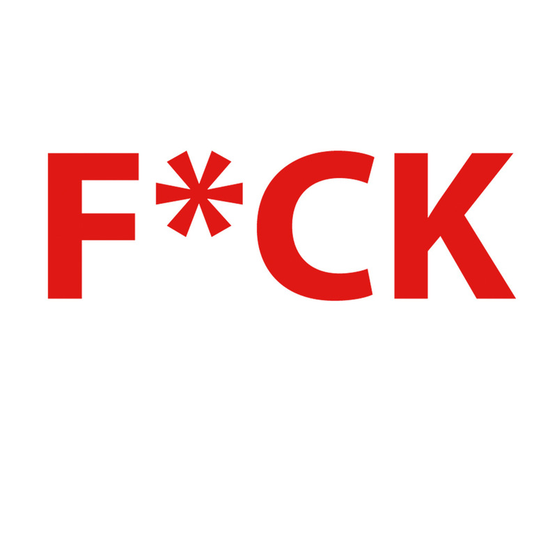 Amazon cotton European and American code f * ck printed T-shirt ladies short sleeve independent station in stock wholesale