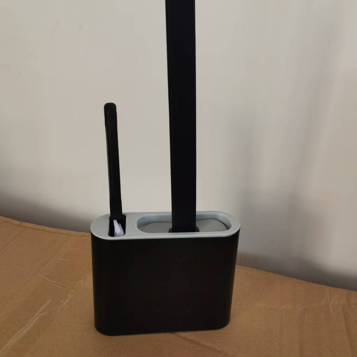 Cepillo de inodoro de plástico cepillo de silicona sin perforación artículos de baño domésticos colgados en la pared drenaje sin esquina muerta baño todo tipo de colección