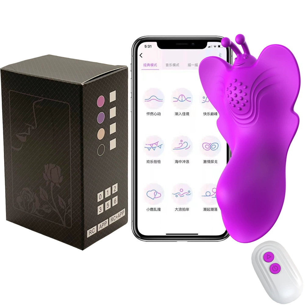 Симпатично? Butterfly Suction Vibrator, Silicone, 9-Channel APP Control & Remote, Compact Invisible Egg