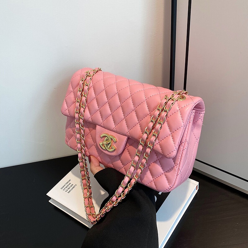 Cross-border women's small bag 2026 summer new fashion quilted chain women's bag, super popular versatile ladies' shoulder and crossbody bag Cross-border women's small bag 2026 summer new fashion quilted chain women's bag, super popular versatile ladies' shoulder and crossbody bag