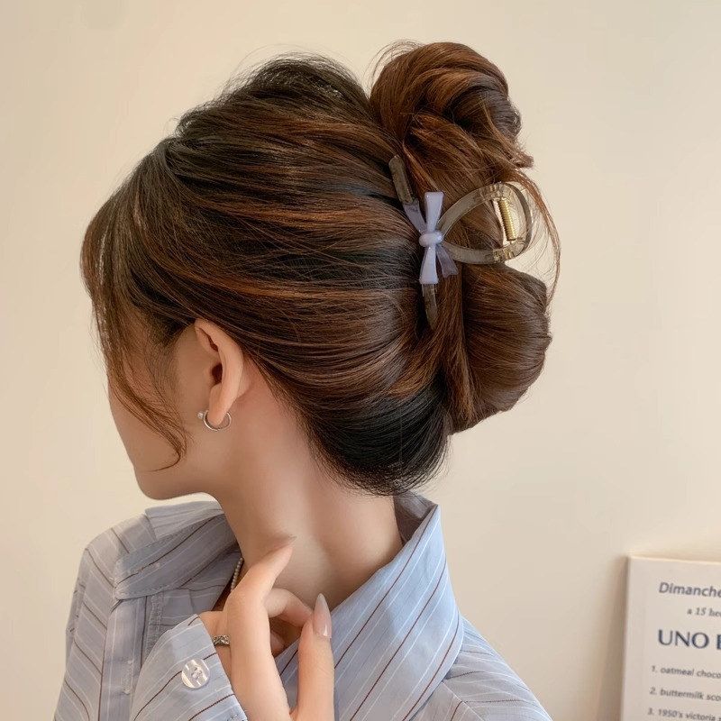 Cantidad de cabello menos agarrar clip de cabello de tiburón tamaño medio clip de cabello de alta sensación pin de cabello tocado 2025 nuevo