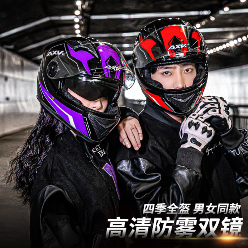 Foreign trade exclusively for factory electric bike helmets for men, winter warm battery bikes, women's all-season motorcycle riding full-face helmets